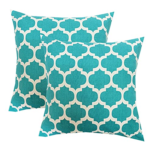 Pinkparrot Cotton Single Colour Printed Throw Pillow Covers/Cushion Covers (18X18Inches)  Set Of 2 Pcs Code0240