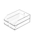 Exputran (2Pcs Pack) Stackable Clear Acrylic Paper Trays, Desk File Organizer, A4 Paper Holder, Letter Tray