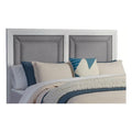 American Woodcrafters Dunescape 63&Quot; W Wood Queen Upholstered Headboard In White