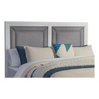 American Woodcrafters Dunescape 63&Quot; W Wood Queen Upholstered Headboard In White
