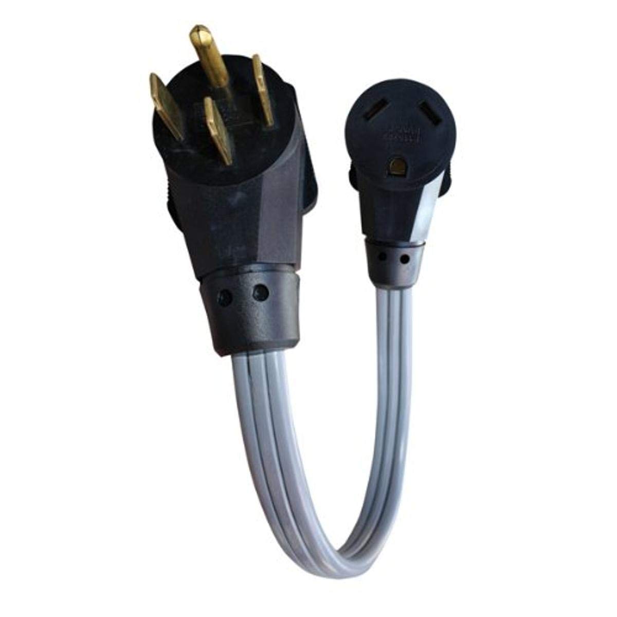 Voltec 16-00571 50 Amp Male - 30 Amp Female Flat Wire Adapter - 18'