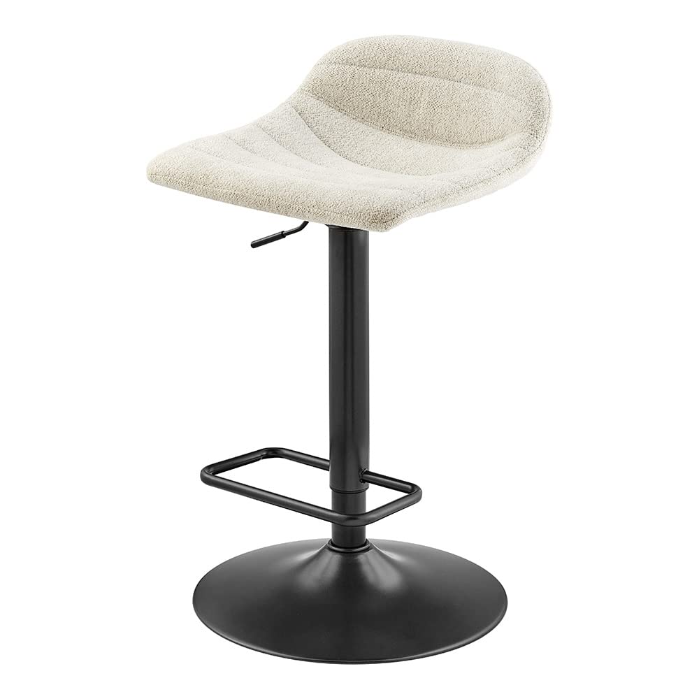 npd furniture and more Koa Boucle Gaslift Swivel Bar Stool, (Set of 2)