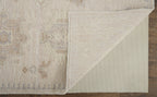 HomeRoots 514993 8 x 10 ft. Tan & Brown Floral Hand Knotted Stain Resistant Rectangle Area Rug