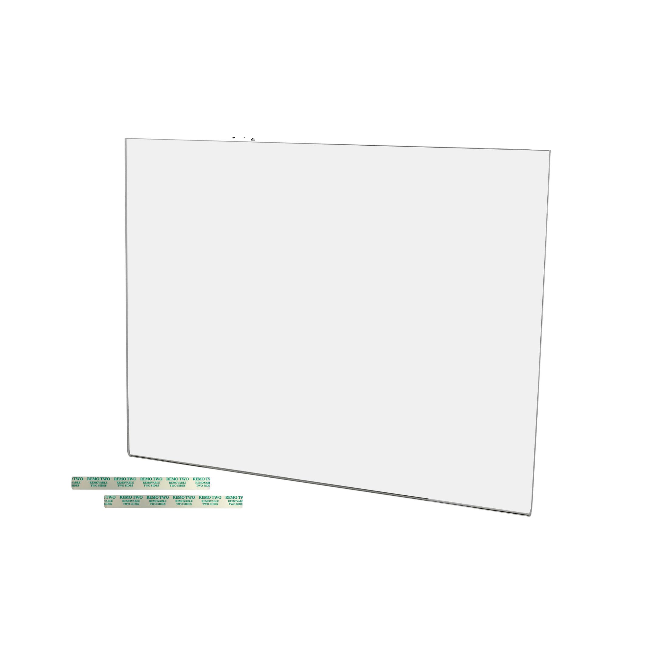 Wall Sign Holder 14' X 11' Clear Acrylic With Double Sided Tape For Safety Notices And Essential Procedures In Workplaces And