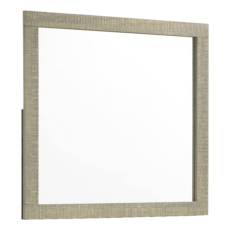 Coaster Channing 38&quot; X 40.75&quot; Rectangular Wood Mirror In Gray