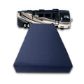Foamrush 6-Inch Bunk (35' X 79') Gel Memory Foam Rv Mattress Replacement With Canvas Navy Cover, Medium Firm, Made In Usa, Cam