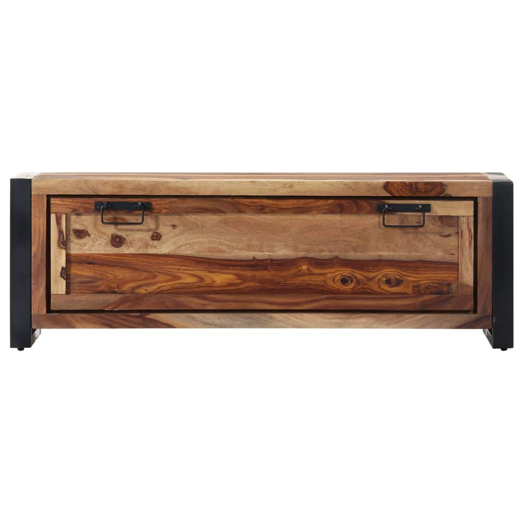 vidaXL Shoe Storage Bench, Shoe Cabinet with Shelf, Entryway Bench, Hidden Shoe Storage for Entryway Hallway Bedroom, Solid Sheesham Wood
