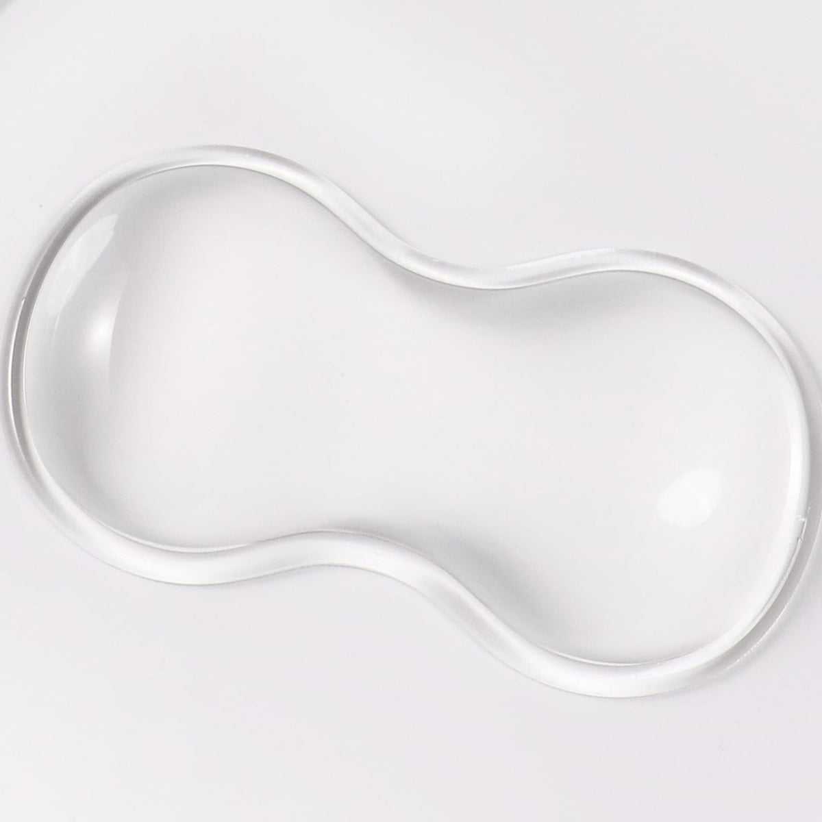 Clear Gel Wrist Rest For Mouse, White Silicone Mouse Wrist Rest, Relax Your Wrist, For Laptop Computer Office & Home (White-Shor