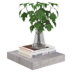 Vidaxl Floating Wall Shelves 2 Pcs Concrete Gray 23.6''X9.3''X1.5'' Mdf