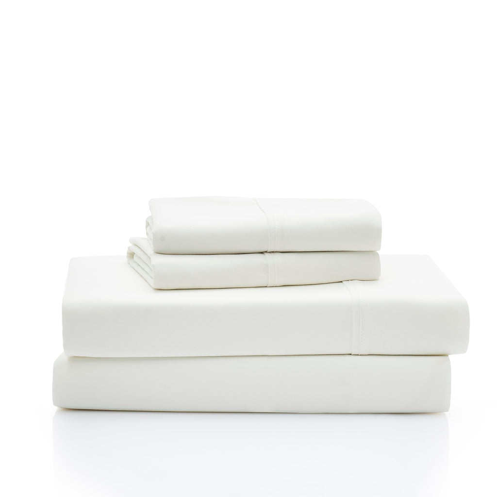 Ugg Hedi Queen Sheet Set 4-Piece Luxury Cooling Sheets Deep Pockets Premium Bedding With 2 Pillow Shams Hypoallergenic Machine Washable Soft Lightweight Bed Set For Bedroom, Queen, White