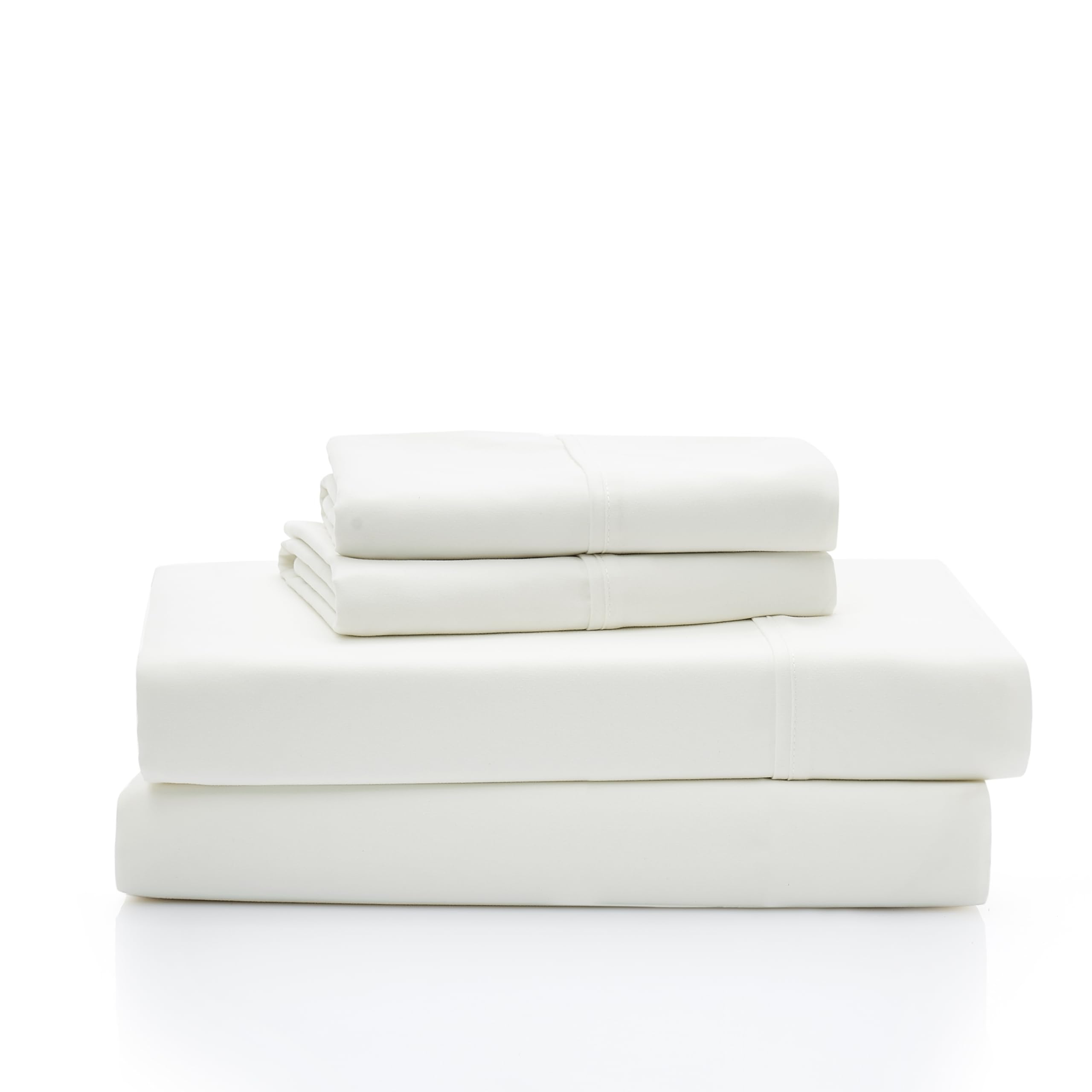 Ugg Hedi Queen Sheet Set 4-Piece Luxury Cooling Sheets Deep Pockets Premium Bedding With 2 Pillow Shams Hypoallergenic Machine Washable Soft Lightweight Bed Set For Bedroom, Queen, White