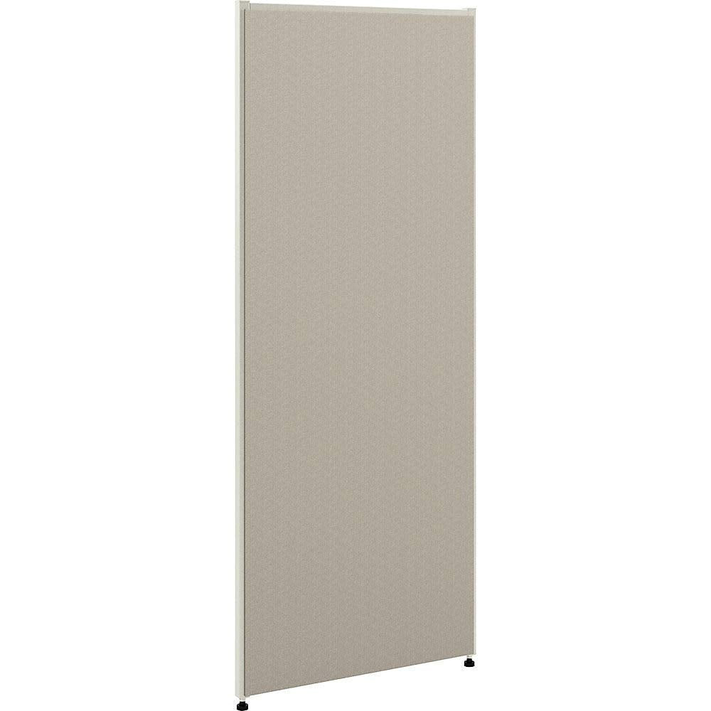 HON Verse Panel , 60&quot;H x 24&quot;W , Light Gray Finish , Gray Fabric