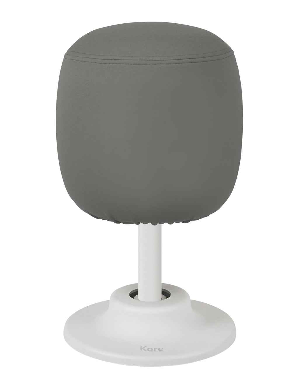 KORE Design Kids Adjustable Pivot Stool, Waterproof Fabric Desk Chair Comfy for Students, Kid Computer Chair for School, Home, Active Sitting, ADD/ADHD, Autism, Girls/Boys, Tall (16.5-21”), Grey