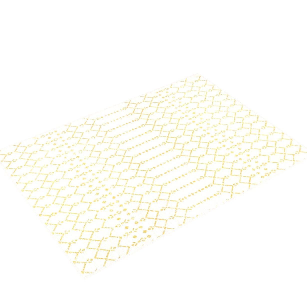 Jonathan Y Smb108J-8 Ourika Moroccan Geometric Textured Weave Indoor Outdoor Area-Rug, Coastal,Traditional,Transitional Easy Clean,Bedroom,Kitchen,Backyard,Patio, Non-Shed, Cream/Yellow, 8 X 10