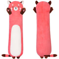 Yeqivo Cute Long Raccoon Plush Toy, Soft Hugging Plush Pillow, Kids Raccoon Plush For Girlfriend (Pink, 90Cm/35.4Inch)