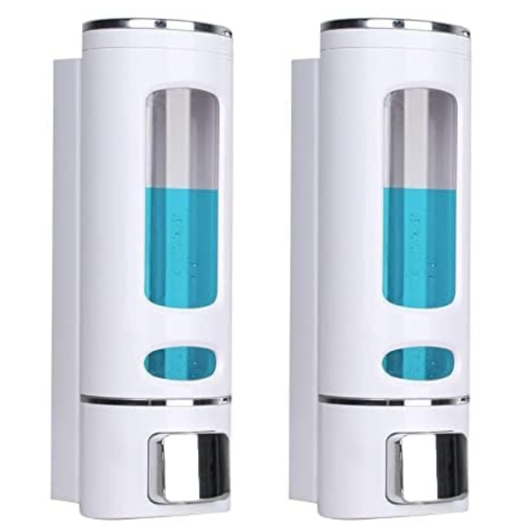 LAKSH Wall Mount Soap Dispenser  Multipurpose Handwash, Shampoo, and Conditioner Dispenser for Bathroom & Kitchen, Modern Bathr