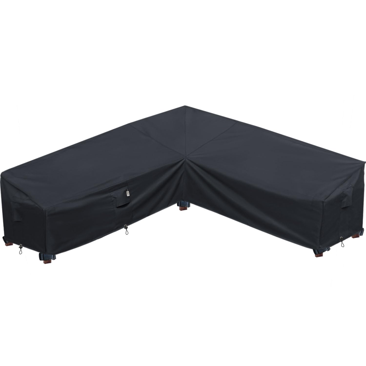 Upgraded Patio Furniture Covers, Waterproof Outdoor Sectional Cover, 600D Pu Outdoor Furniture Sofa 120' X 120' L Shaped V-Sha
