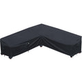 Upgraded Patio Furniture Covers, Waterproof Outdoor Sectional Cover, 600D Pu Outdoor Furniture Sofa Covers 115' X 115' V Shape