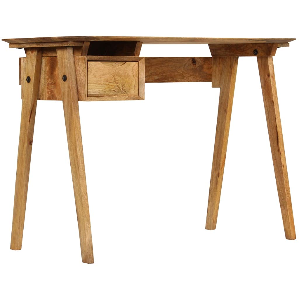 vidaXL Solid Mango Wood Writing/Study Desk - Thumbnail 4