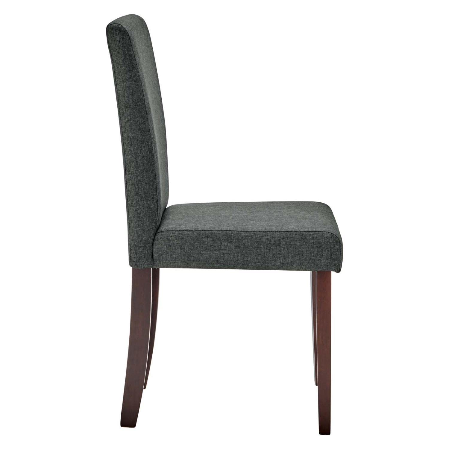 Modway Prosper Upholstered Fabric Dining Side Chair Set Of 2, Gray
