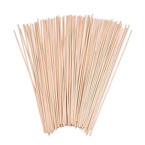 Bfdyy Unfinished Natural Wood Craft Dowel Rods 100 Pack(Wood Color-12 X 18 Inch)
