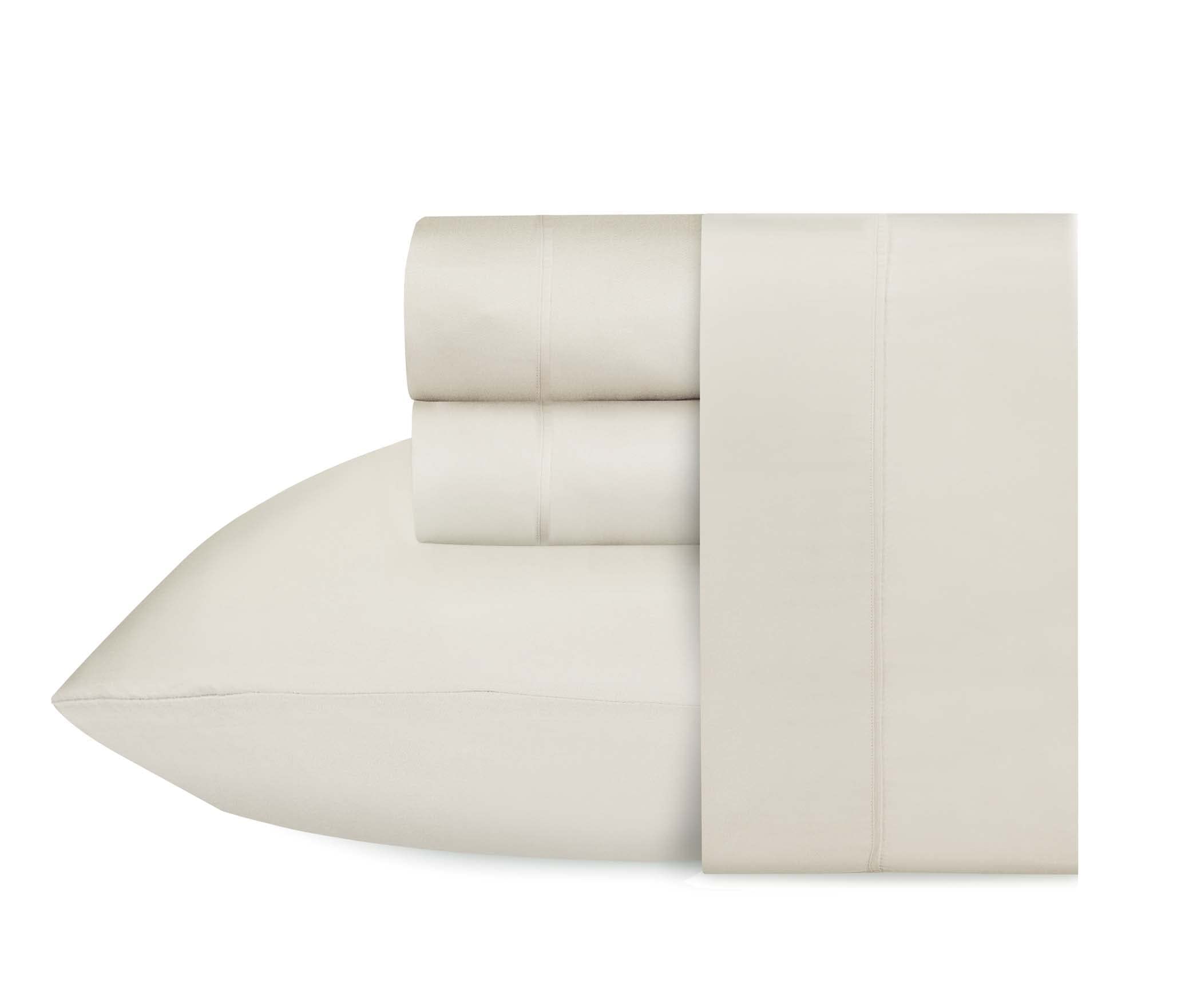 100% Egyptian Cotton Bed Sheets Twin Set 3 Pcs,Cooling 600 Tc Fitted Sheet+Flat Sheet +Pillowcase,Breathable Soft & Silky Sateen