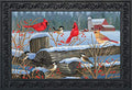 Briarwood Lane Birds Of Winter Cardinals Doormat Snowy Indoor/Outdoor 30' X 18'