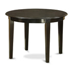 East West Furniture BOST3-CAP-W 3 Piece Modern Dining Table Set Contains a Round Kitchen Table and 2 Dining Chairs, 42x42 Inch, Cappuccino