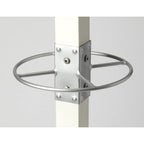 HomeRoots White, Silver Iron, Mango Wood Solids Logan Square White & Silver Coat Rack Tree