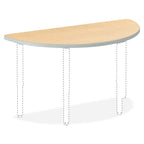 Hon Build Half Round 60" W X 30" D Table Top, Natural Maple