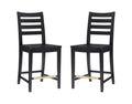 Flynn Counter Stool Black Set Of 2