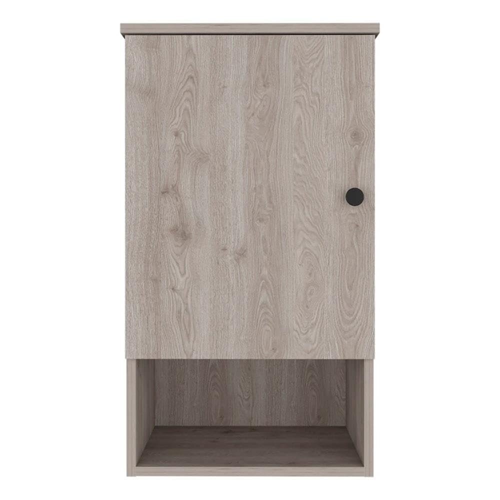 FM FURNITURE Alaska 16 W Modern Engineered Wood Medicine Cabinet in Light Gray