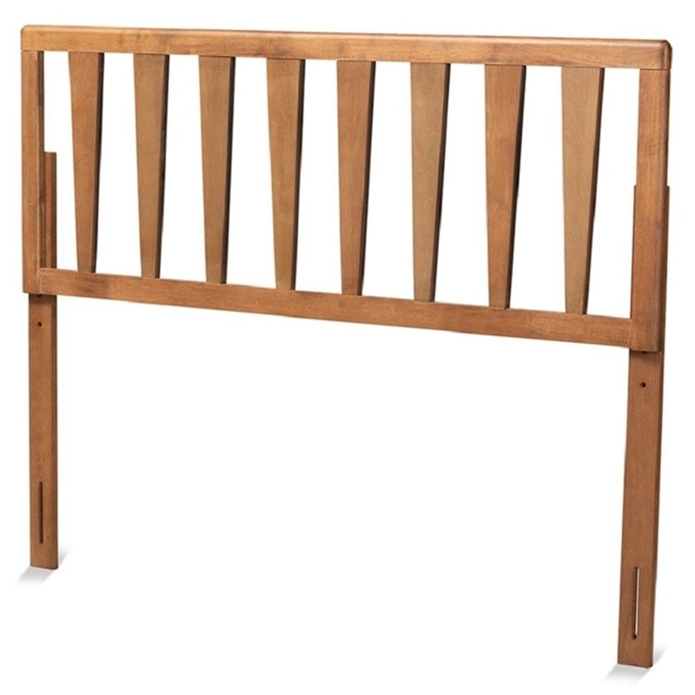 Baxton Studio Duncan Modern and Contemporary Ash Walnut Finished Wood King Size Headboard