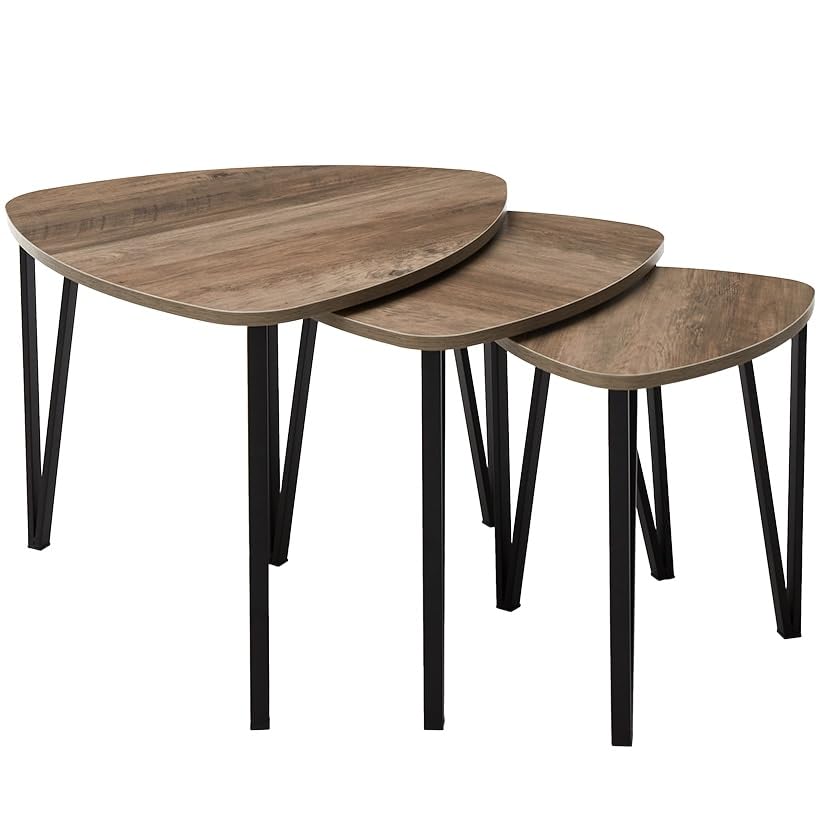 Set of 3 Triangular Nesting Tables