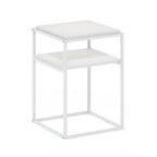 Furinno Moretti Modern Lifestyle Stackable Shelf, 2-Tier, Solid White/White