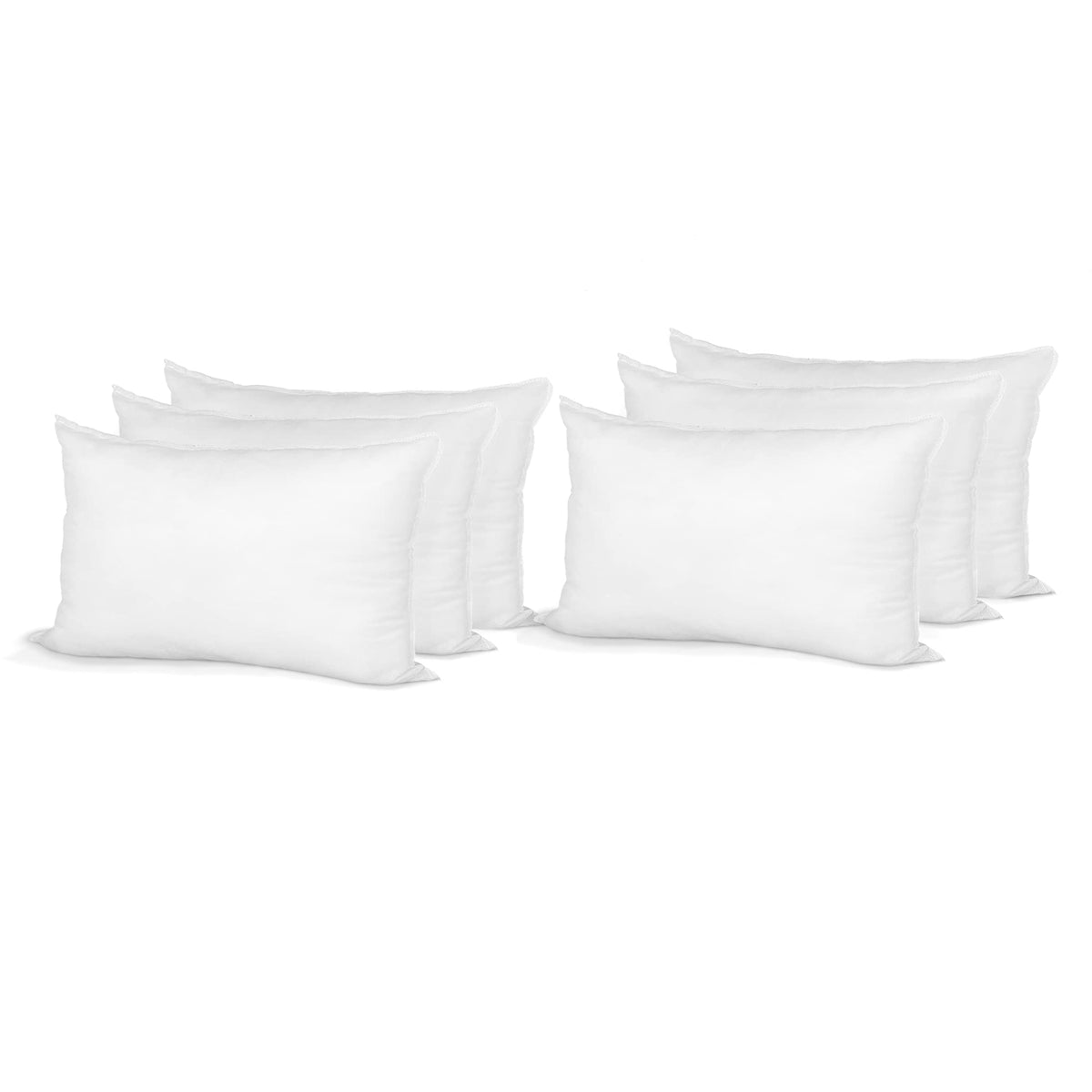 Pillow Insert 12' X 24' Polyester Filled Standard Cover (6 Pack)