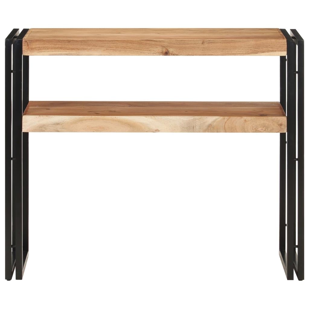 Console Table 35.4&quot;x11.8&quot;x29.5&quot; Solid Acacia Wood