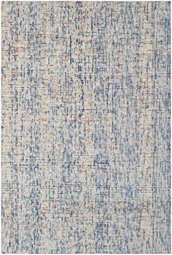 Safavieh Abstract Collection Accent Rug - 3' X 5', Dark Blue & Rust, Handmade Wool, Ideal For High Traffic Areas In Entryway, Li