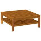 vidaXL Patio Lounge Set 4 Piece, Patio Furniture Set for Outdoor Garden, Sectional Sofa with Cushions, Corner Sofa, Retro Style, Solid Wood Acacia