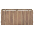 vidaXL Wall-Mounted Bathroom Cabinet 35.4"x15.4"x15.7" Solid Wood Teak