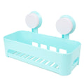 SEASPIRIT Plastic Inter Design Bathroom Kitchen Organize Shelf Rack Basket with Wall Mounted Suction Cup(Number of Shelves1,Mul