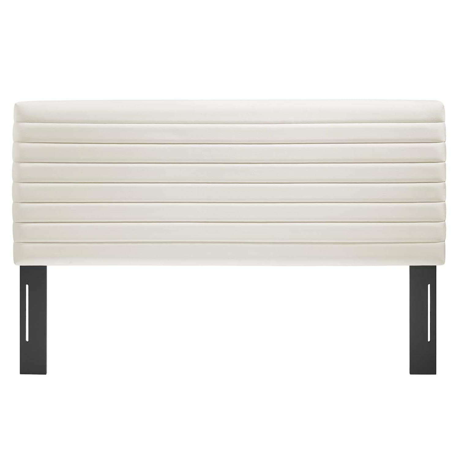 Modway Tranquil Performance Velvet Full/Queen Headboard In Ivory