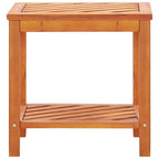 vidaXL Rectangular Side Table - Solid Acacia Wood with Natural Oil Finish, Classic Look - 17.7"x13"x17.7" Versatile Indoor and Outdoor Furniture - Brown