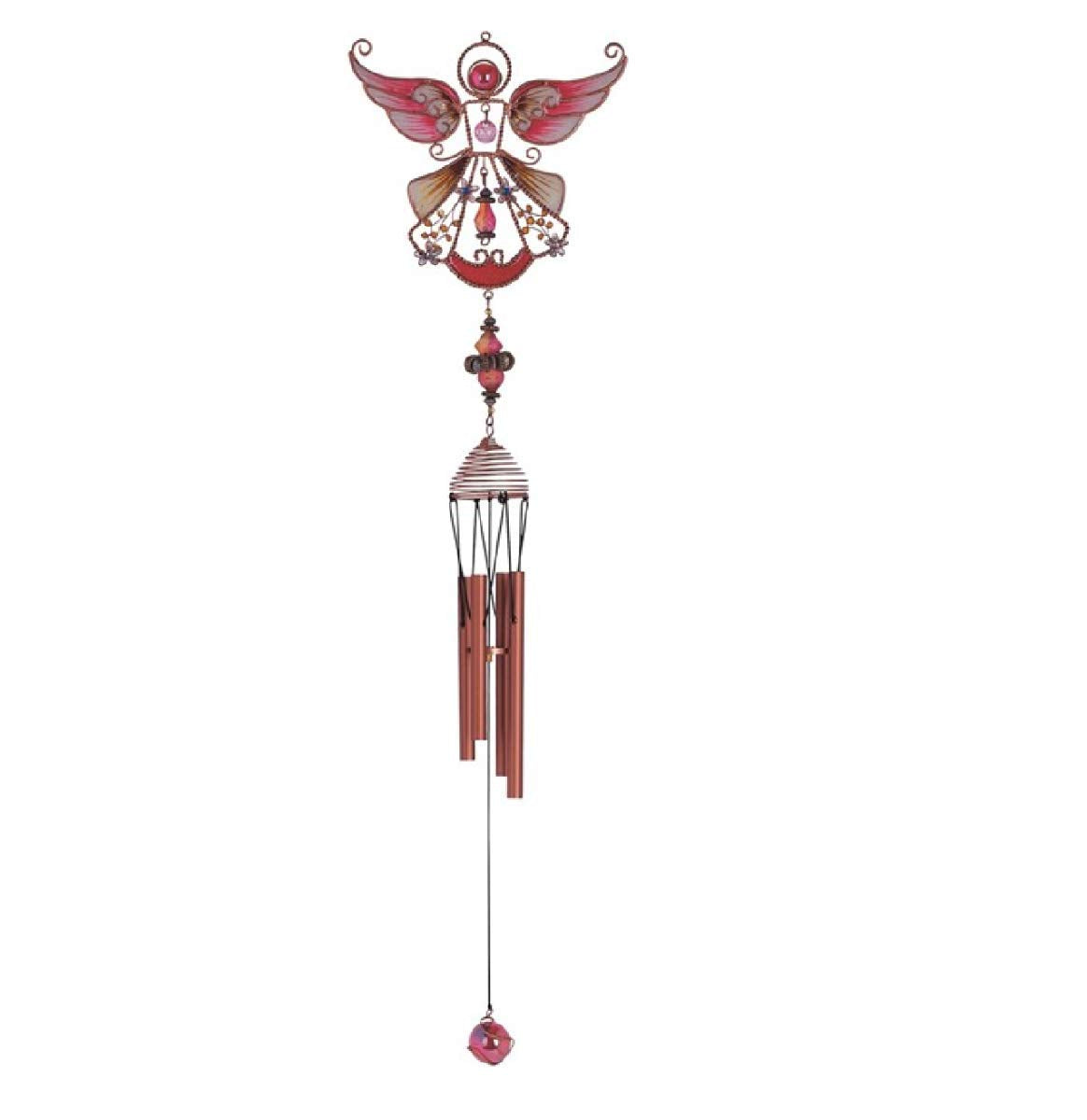 Stealstreet Ss-G-99889 Copper & Gem Angel Garden Decoration Hanging Porch Decor
