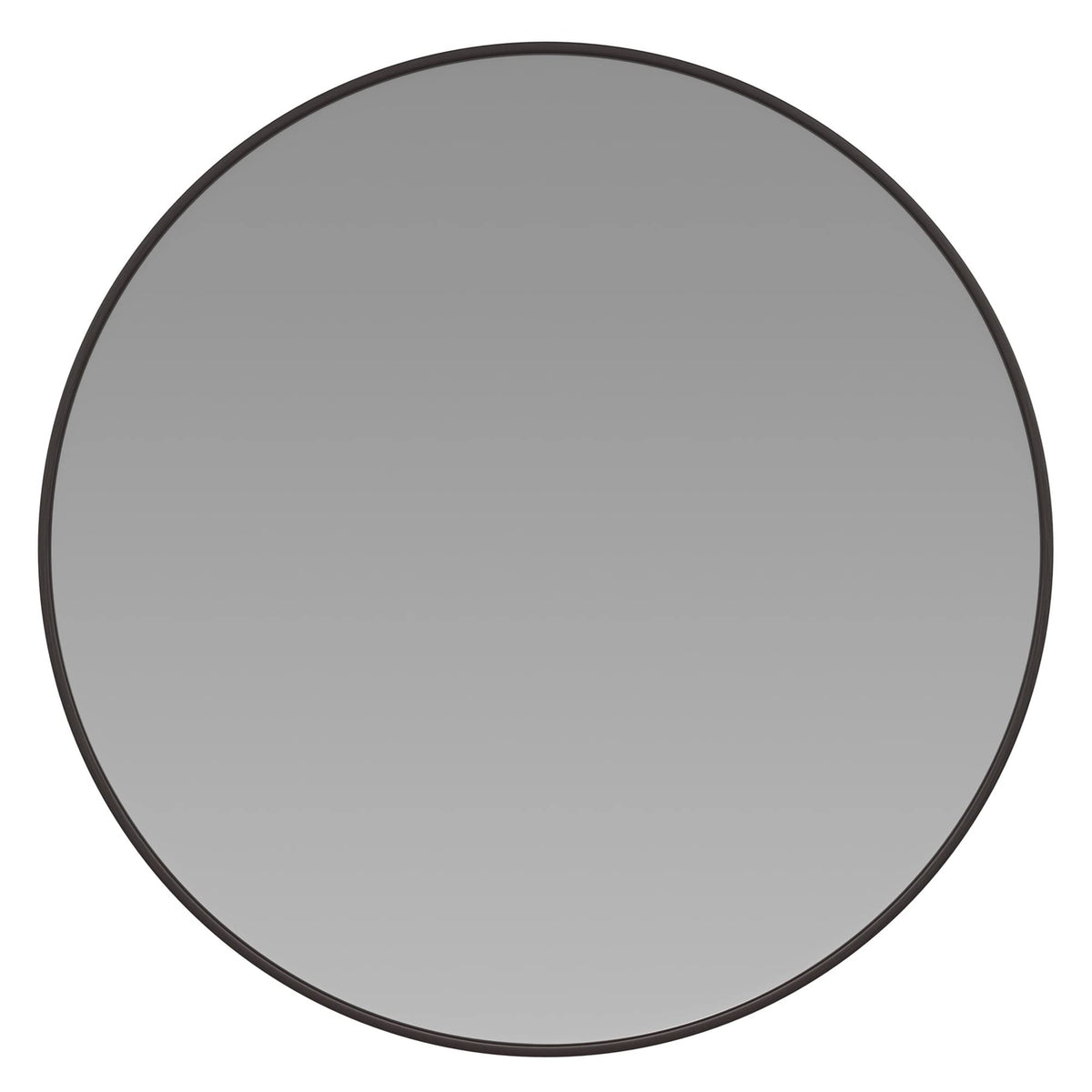 Flash Furniture Large Round Wall Mirror - Black Circle Accent Mirror - 24&quot; Vanity Mirror - For Bathroom, Vanity, Entryway, Dining Room, & Living Room