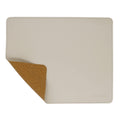 Kinoprev Leather Mouse Pad - Wood Mouse Pads With Stitched Edge,Pu Non-Slip Mouse Mat,Double Side Mousepad,Waterproof Gaming Mou