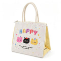 Hasthip Cartoon Insulated Lunch Bag, Kawaii Thermal Lunch Tote With Zipper, Waterproof Leaking Proof Liner, Reusable Lunch Box C