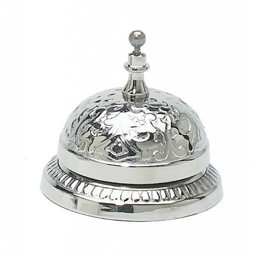 Nickel Victorian Style Service Desk Bell