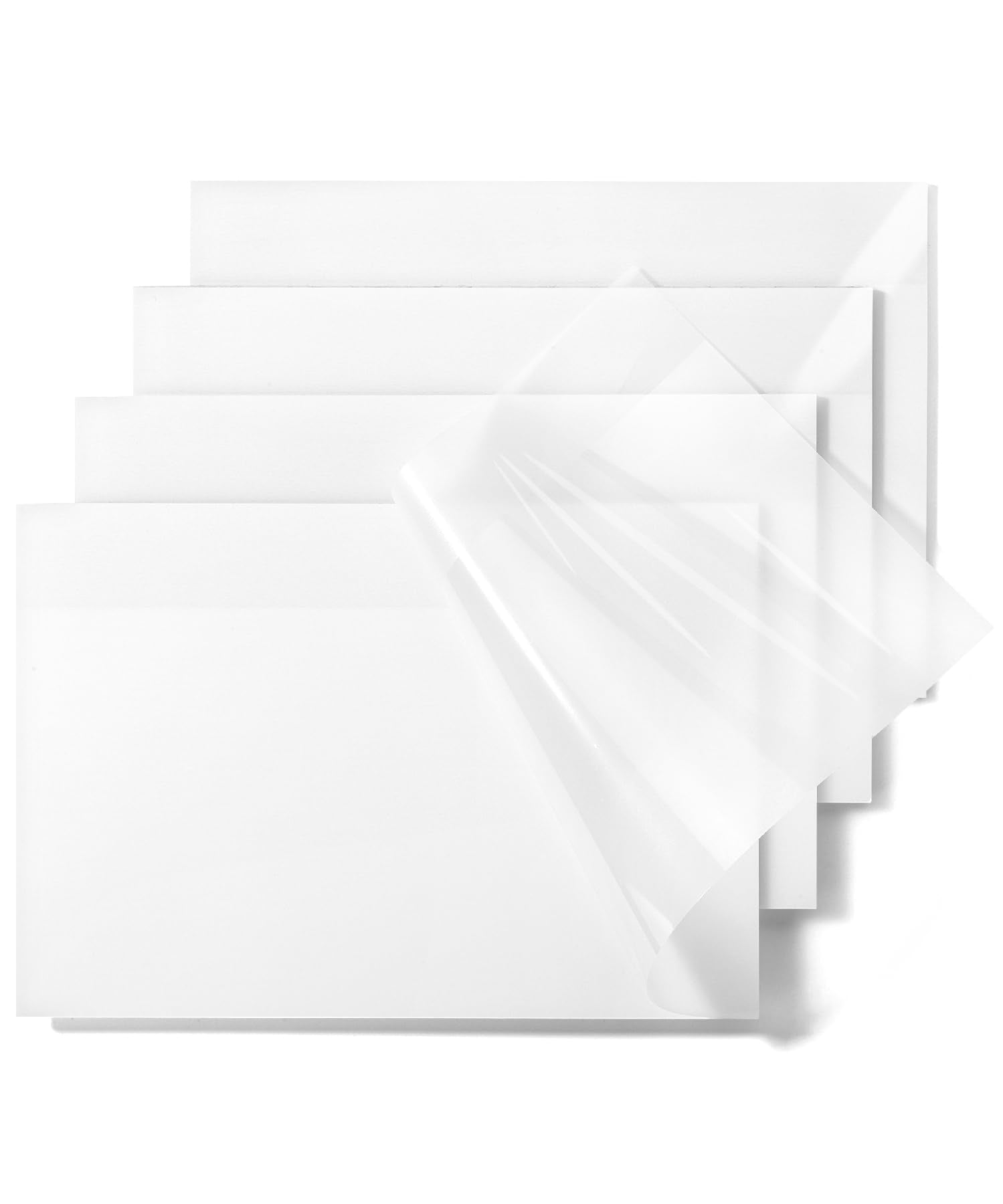 Mr. Pen- Transparent Sticky Notes, 5'X7', 200 Sheets, White, See Through, Translucent, Clear