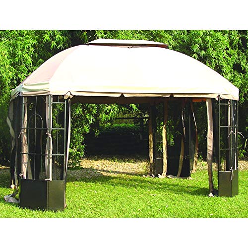 Garden Winds Replacement Canopy Top Cover For The Anderson Dome Gazebo - Riplock 350
